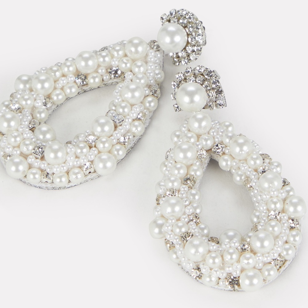 Arabella Crystal Beaded Drop Earrings